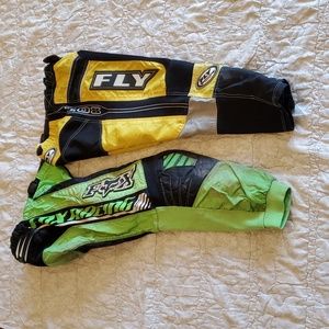 🔥2 pairs Motorcycle Pants sz 26 & 28 Fox Racing Fly Racing